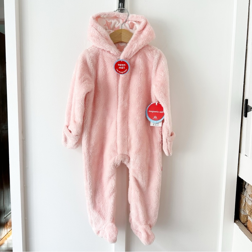 MAGNETIC ME pink Cloud Minky Fleece pram